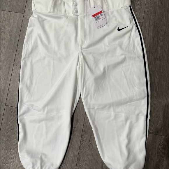 Nike Vapor Select White Baseball Pants Mens NWT Sz Large - Picture 1 of 3